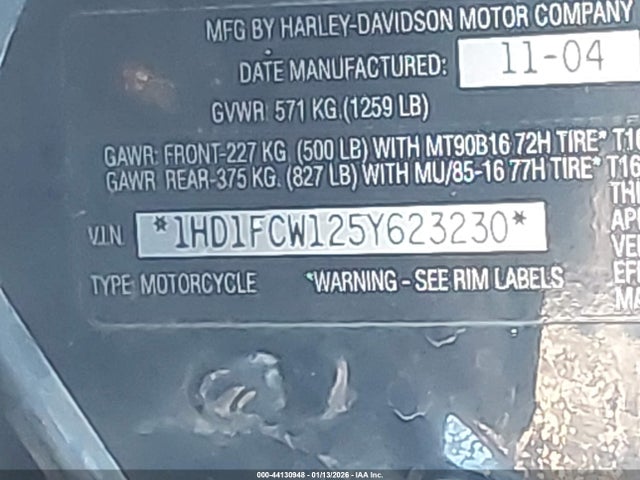 2005 HARLEY-DAVIDSON FLHTCUI 1HD1FCW125Y623230 Photo 9