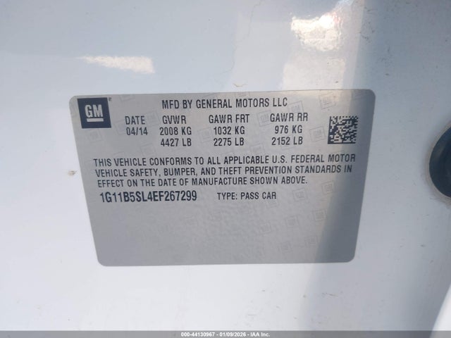 1G11B5SL4EF267299 Chevrolet Malibu 1ls