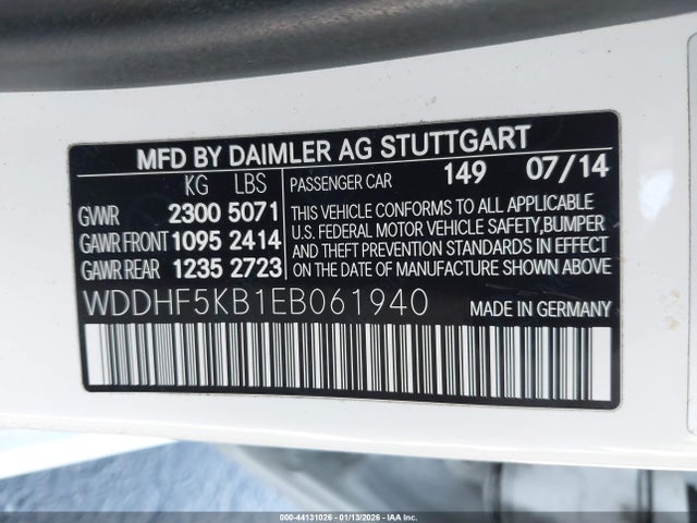 Mercedes-Benz E 350 2014 WDDHF5KB1EB061940 Image 9