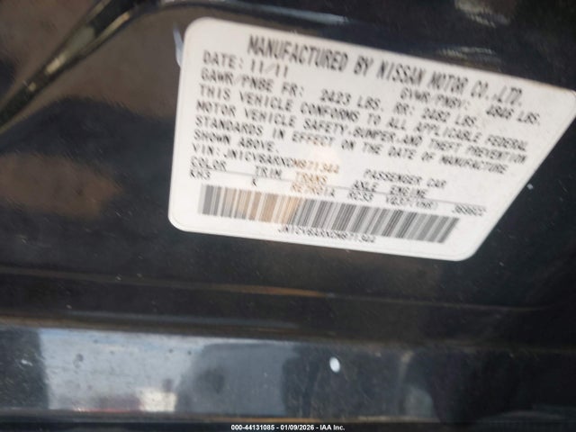 Aukcja sprzedaży 2012 Infiniti G37x, vin: JN1CV6ARXCM971344, numer aukcji: 44131085