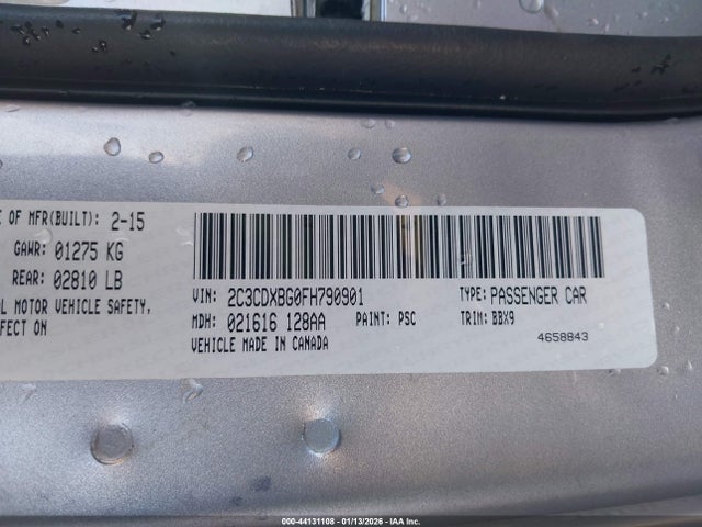 Dodge Charger Se 2015 2C3CDXBG0FH790901 Image 9