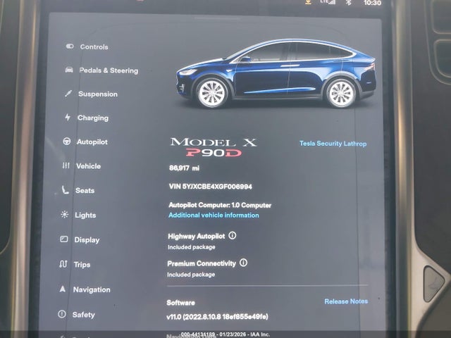 2016 TESLA MODEL X 5YJXCBE4XGF006994 Photo 6