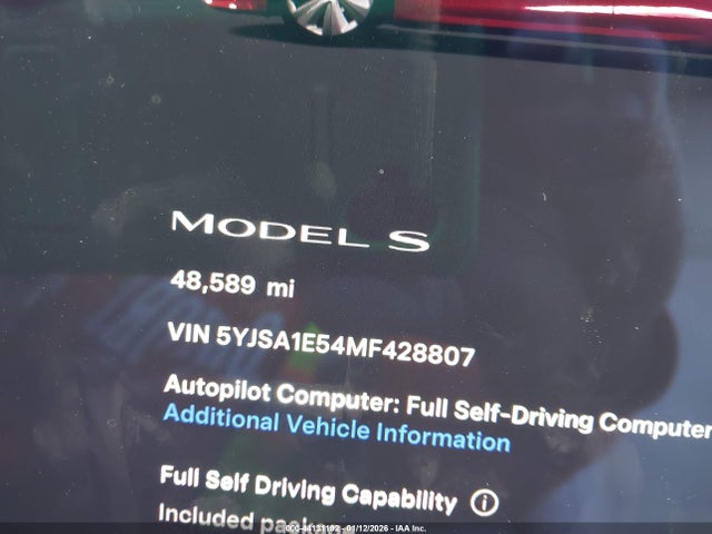 2021 TESLA MODEL S 5YJSA1E54MF428807 Photo 6
