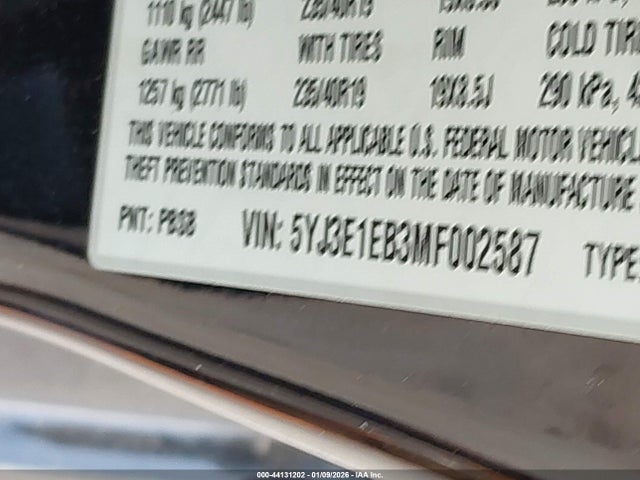 2021 TESLA MODEL 3 5YJ3E1EB3MF002587 Photo 8