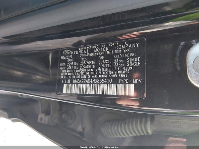 2022 HYUNDAI KONA KM8K22AB4NU855410 Photo 8