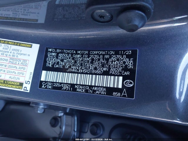 2024 LEXUS UX 250H JTHR6JBH5R2189887 Photo 8