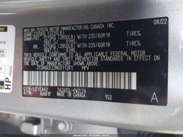 2022 LEXUS NX 350 2T2AGCEZ2NC011261 Photo 8
