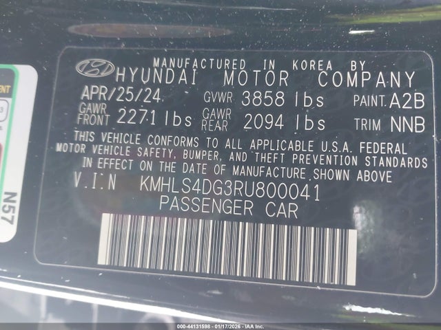 Hyundai ELANTRA SEL 2024 KMHLS4DG3RU800041 Image 9