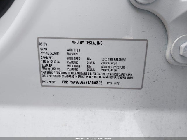 2026 TESLA MODEL Y 7SAYGDEE8TA456828 Photo 8