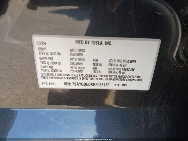 2024 TESLA MODEL Y 7SAYGDEDXRF053162 Photo 8