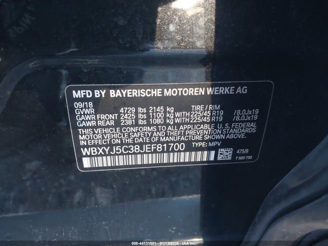 2018 BMW X2 WBXYJ5C38JEF81700 Photo 8