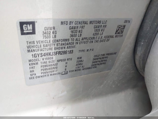 2015 CADILLAC ESCALADE ESV 1GYS4HKJ3FR286183 Photo 8