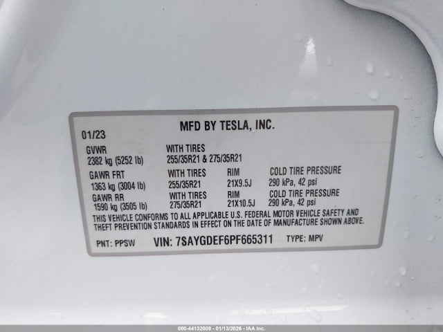 2023 TESLA MODEL Y 7SAYGDEF6PF665311 Photo 8