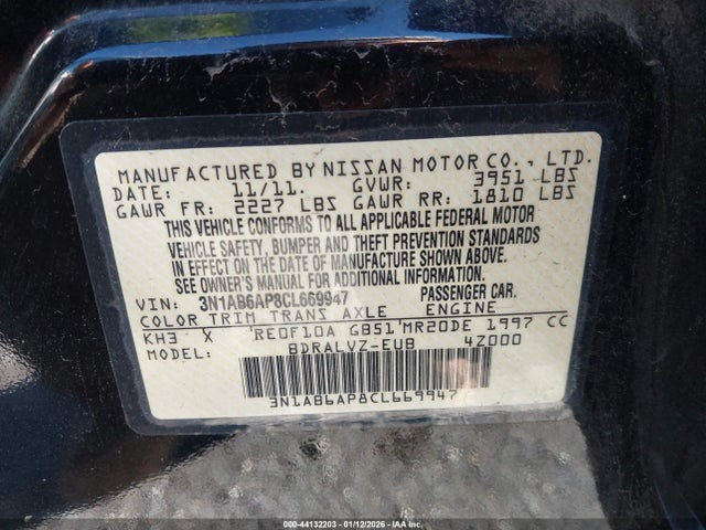 2012 NISSAN SENTRA 3N1AB6AP8CL669947 Photo 8