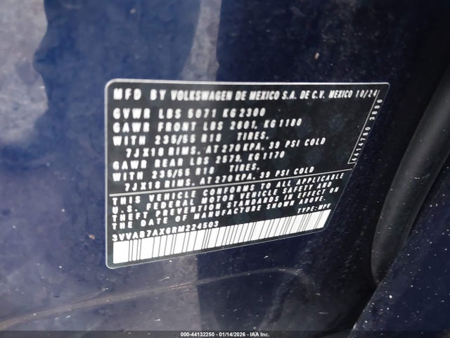 2024 VOLKSWAGEN TIGUAN 3VVAB7AX6RM224503 Photo 8