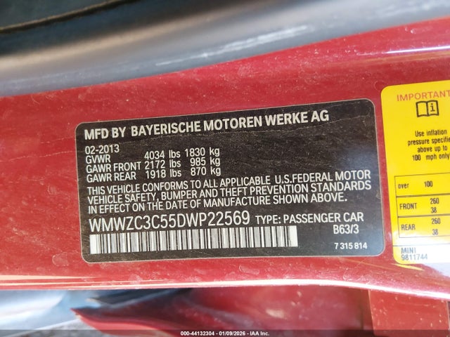 2013 MINI COUNTRYMAN WMWZC3C55DWP22569 Photo 8