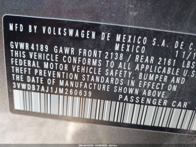 2018 VOLKSWAGEN JETTA 3VWDB7AJ1JM260639 Photo 8