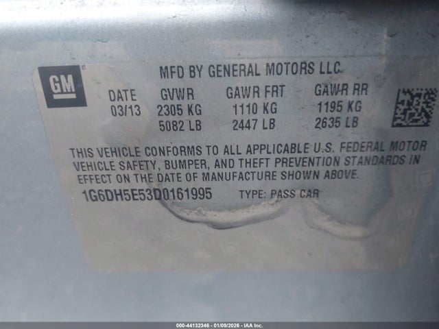 2013 CADILLAC CTS 1G6DH5E53D0161995 Photo 8