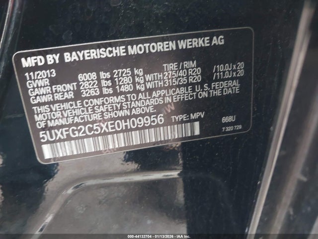 2014 BMW X6 5UXFG2C5XE0H09956 Photo 8