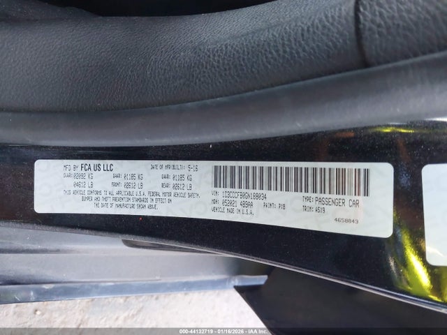 Aukcja sprzedaży 2016 Chrysler 200 Touring, vin: 1C3CCCFB0GN188034, numer aukcji: 44132719