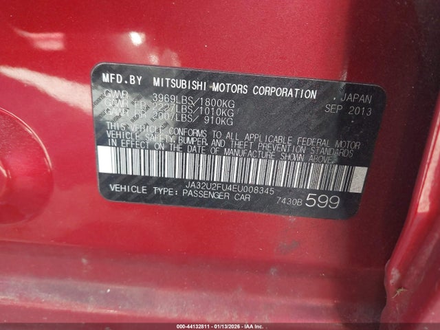 2014 MITSUBISHI LANCER JA32U2FU4EU008345 Photo 8