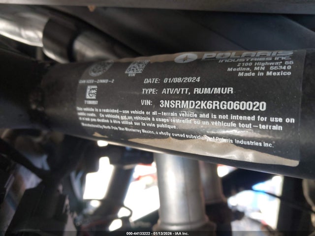 3NSRMD2K6RG060020 Polaris Rzr Pro R 4 Ultimate