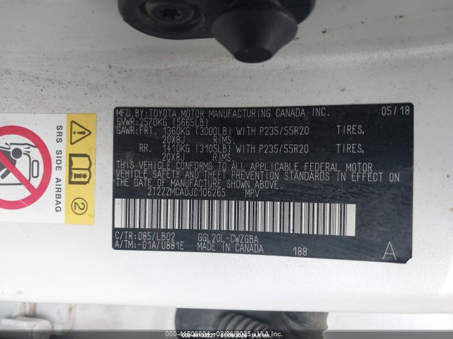 Lexus RX 350 2018 2T2ZZMCA0JC106265 Image 9