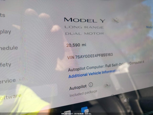 2023 TESLA MODEL Y 7SAYGDEE4PF855163 Photo 6