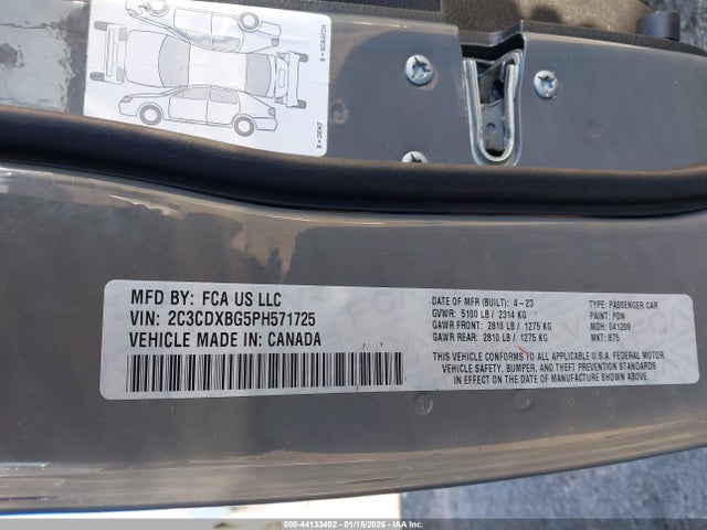 2023 DODGE CHARGER 2C3CDXBG5PH571725 Photo 8