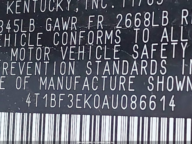 2010 TOYOTA CAMRY 4T1BF3EK0AU086614 Photo 8