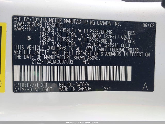 2010 LEXUS RX 350 2T2ZK1BA0AC007093 Photo 8