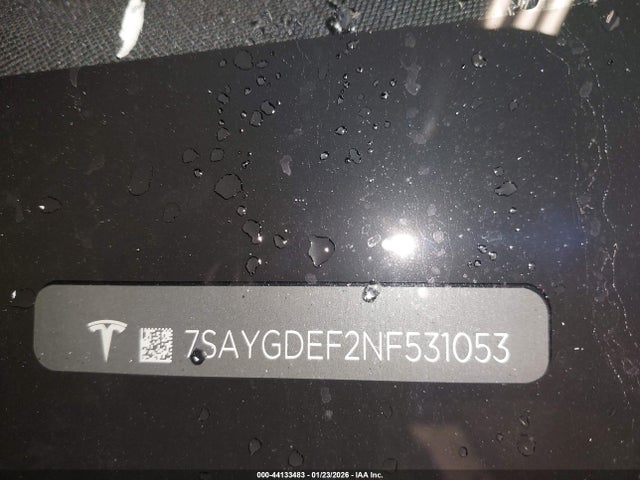 Продажа на аукционе авто 2022 Tesla Model Y Performance Dual Motor All-wheel Drive, vin: 7SAYGDEF2NF531053, номер лота: 44133483
