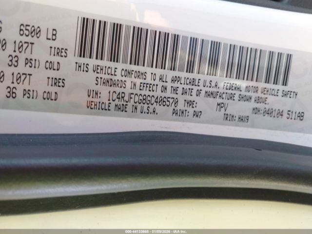 2016 JEEP GRAND CHEROKEE 1C4RJFCG8GC406570 Photo 8