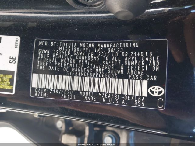 2023 TOYOTA COROLLA 5YFB4MDE0PP069006 Photo 8