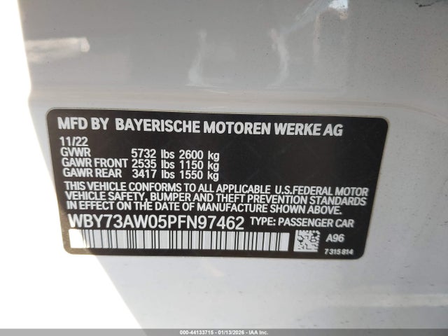 WBY73AW05PFN97462 BMW I4 Edrive40