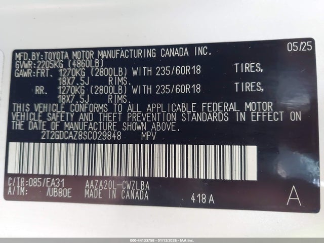 2025 LEXUS NX 250 2T2GDCAZ8SC029848 Photo 8