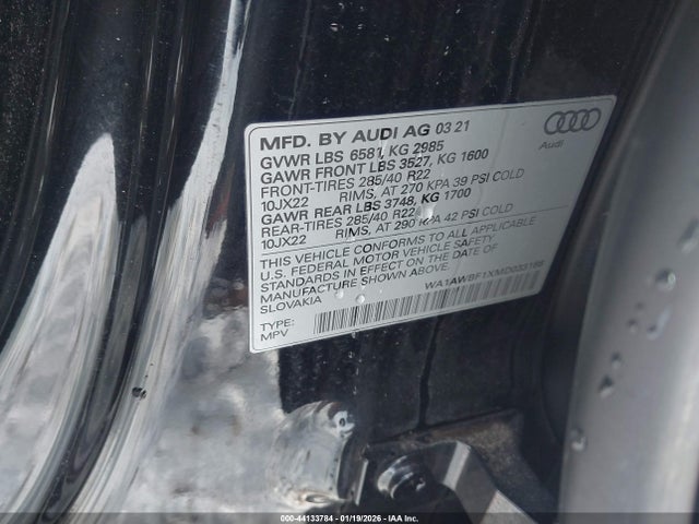 2021 AUDI SQ8 WA1AWBF1XMD033188 Photo 8