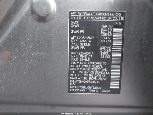 2019 NISSAN ROGUE KNMAT2MV0KP544506 Photo 8