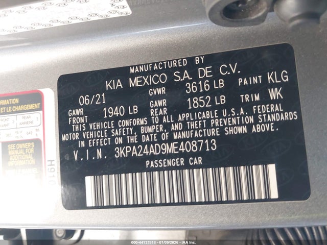2021 KIA RIO 3KPA24AD9ME408713 Photo 8