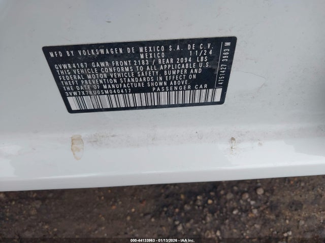 3VW7X7BU0SM040417 Volkswagen Jetta 1.5t Se