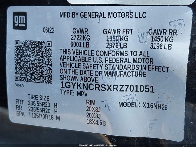 2024 CADILLAC XT5 1GYKNCRSXRZ701051 Photo 8