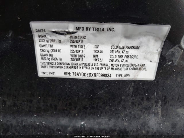 2024 TESLA MODEL Y 7SAYGDEDXRF099834 Photo 8