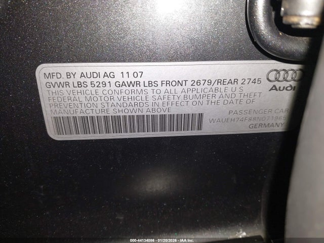 2008 AUDI A6 WAUEH74F88N071965 Photo 8