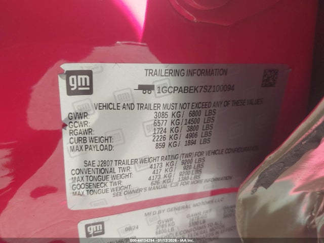 2025 CHEVROLET SILVERADO 1500 1GCPABEK7SZ100094 Photo 8