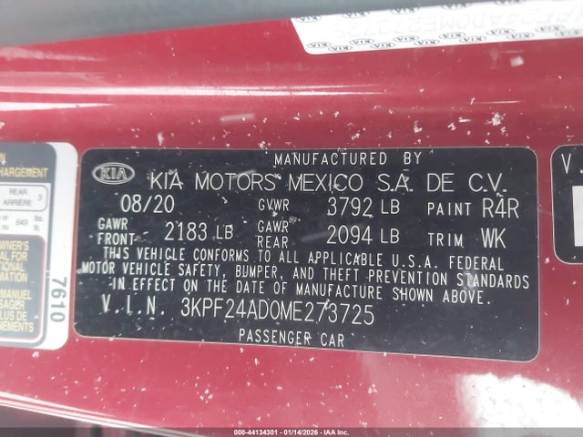 2021 KIA FORTE 3KPF24AD0ME273725 Photo 8