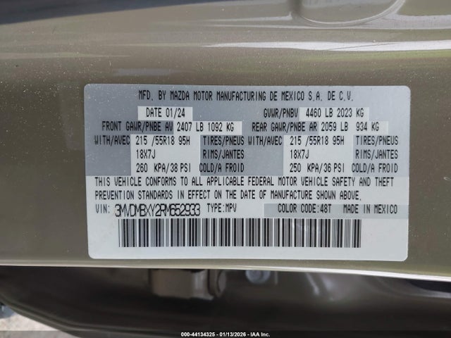 Aukcja sprzedaży 2024 Mazda Cx-30 2.5 Carbon Turbo, vin: 3MVDMBXY2RM652933, numer aukcji: 44134325