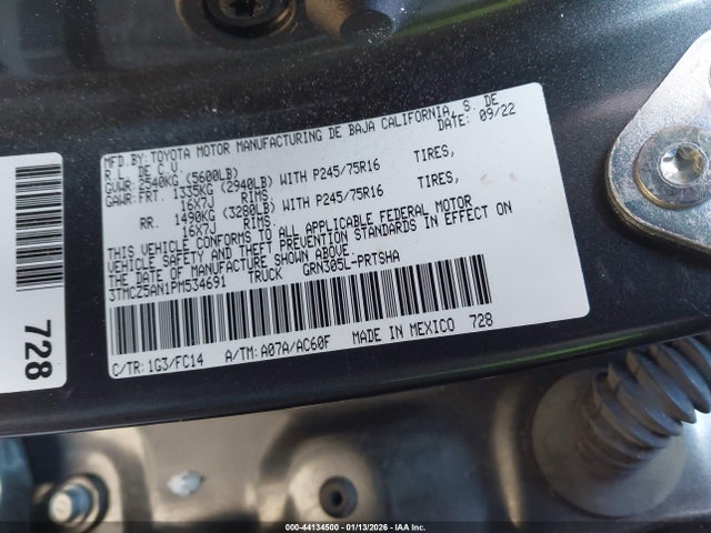 3TMCZ5AN1PM534691 Toyota Tacoma Sr5 V6