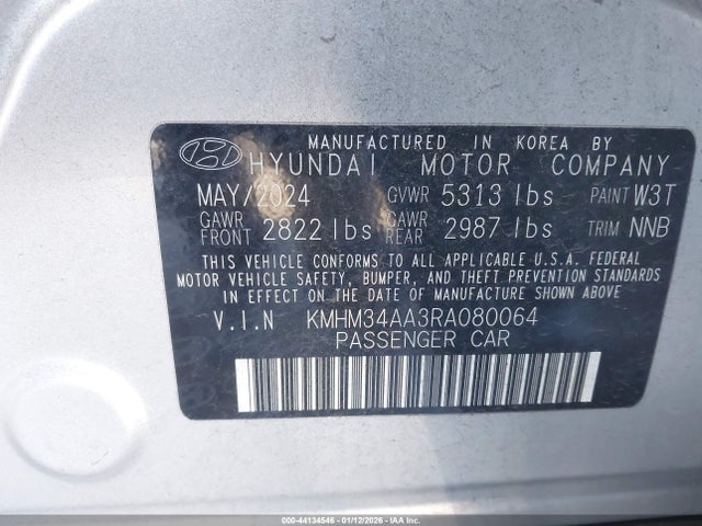Hyundai Ioniq 6 Sel 2024 KMHM34AA3RA080064 Image 9