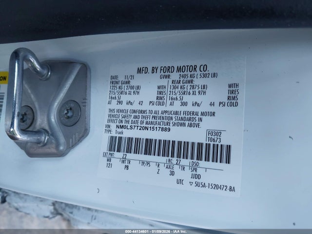 2022 FORD TRANSIT CONNECT NM0LS7T20N1517889 Photo 8