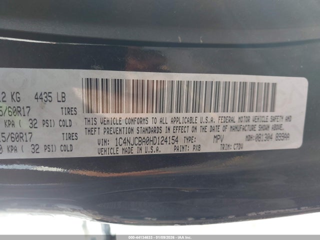 2017 JEEP COMPASS 1C4NJCBA0HD124154 Photo 8